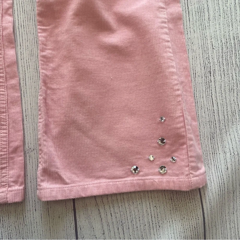Gymboree Glamour Ballerina Pink Gem Bootcut Corduroy Pants size 12